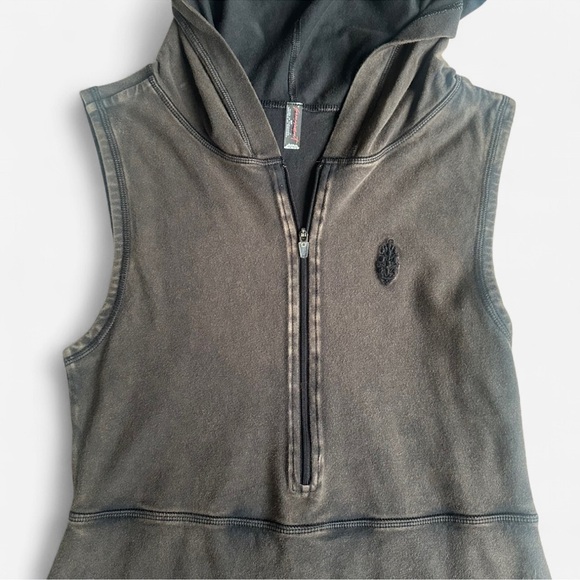 FP Movement Free People Brown Hot Shot Hooded Skortsie Romper Onesie Sz S - Picture 9 of 9